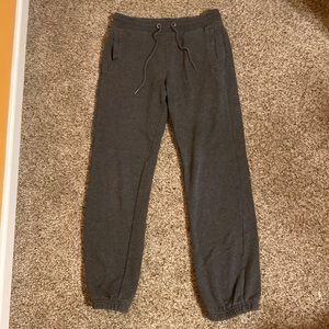 Gray sweatpants